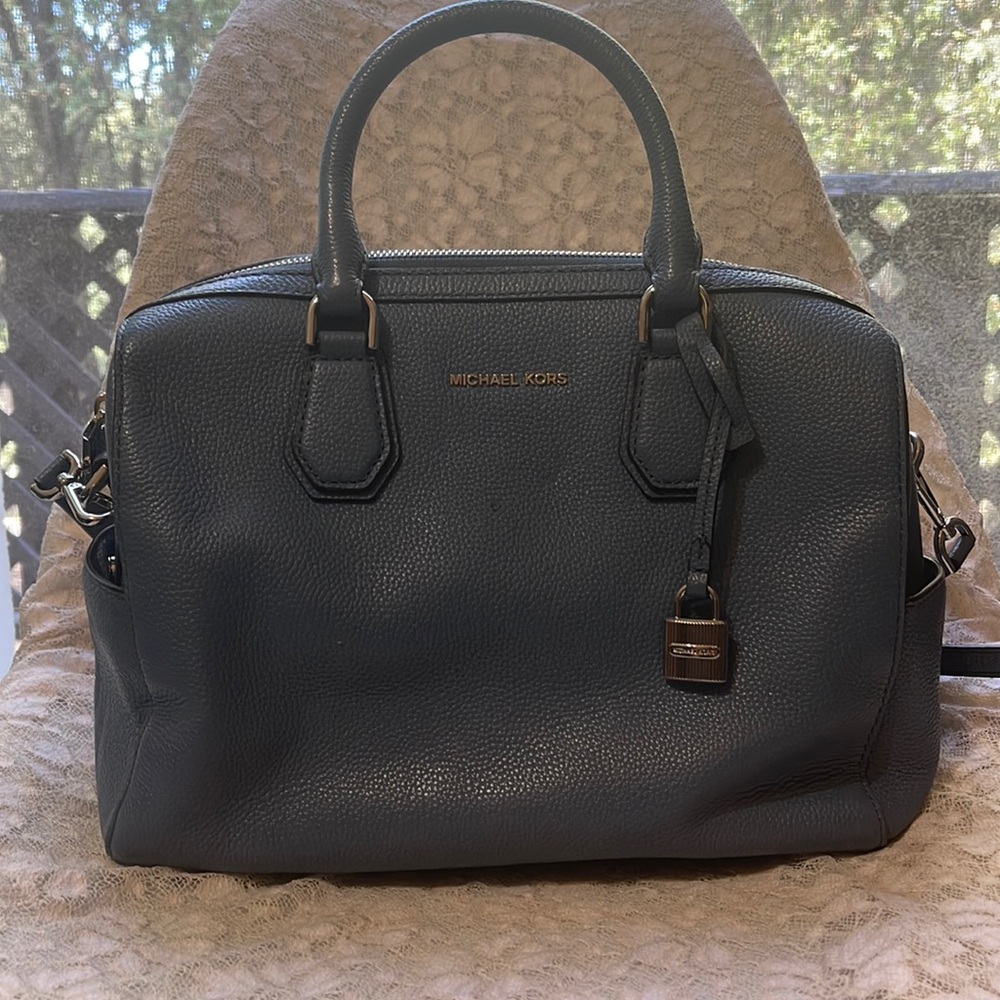 Light blue Michael Kors purse (with crossbody strap)